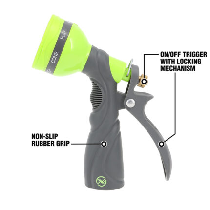 Metal Pistol Grip Garden Hose Nozzle - NFZG66-E - 3