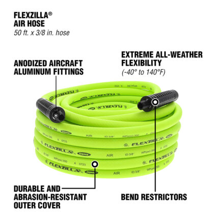 Air Hose 38 inch 50FT - HFZ3850YW2-CA - 1